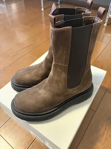 Whim Gazette Hoaw. 사이드 고어 부츠 브라운