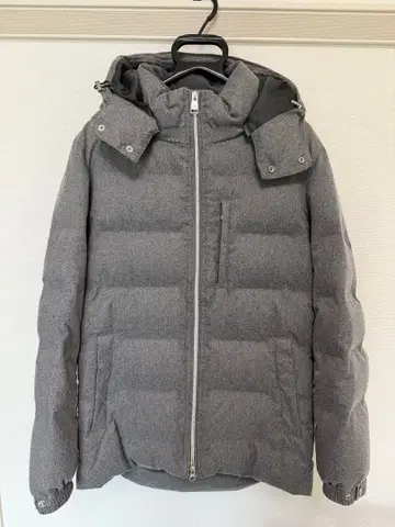 다케오 키쿠치 그레이 다운 자켓 탈부착 후드