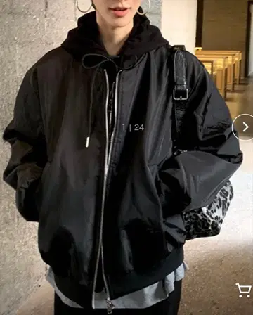 후디 레이어드 블루종 LON24a112 LONSLAN