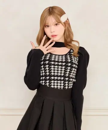 아프레 주르 프론트 오픈 니트 블랙 XL