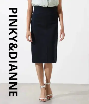 PINKY&DIANNE 핑키앤다이안 타이트 스커트 블랙 무릎 기장