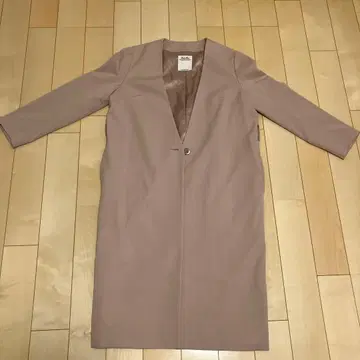 V넥 노카라 코트