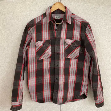 JELADO 플란넬 셔츠 그레이/블랙/빨간색 17