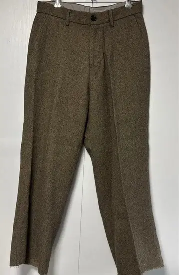 새상품급 BEAMS 컷오프 트위드 팬츠 브라운 S