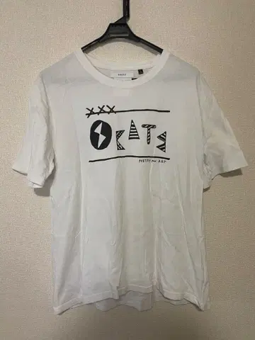 스케이트 디자인 화이트 T셔츠