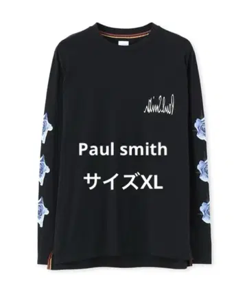 폴스미스 Monarch Rose 롱 슬리브 T 사이즈 XL 블랙