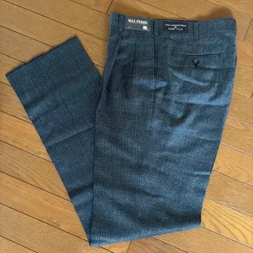 [ 새상품 ] MAX FERE 그레이 계열 체크 W100% 슬랙스