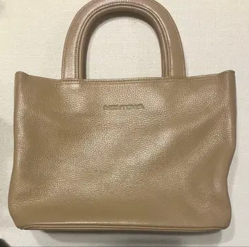 MONTEVA 베이지 가죽 핸드백