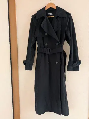 ZARA 네이비 트렌치코트 벨트 포함