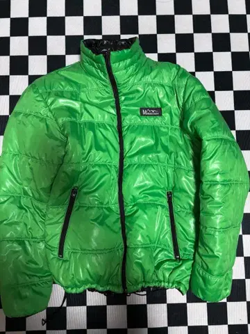 남성용 다운 자켓 리버서블 구제 의류