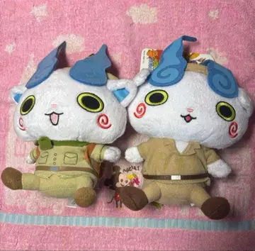 요괴워치 DX 폭신폭신 봉제 인형 냥 코마상 2종 세트