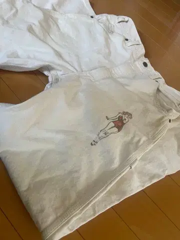 [레어] Key 70~80년대 페인터 팬츠 40~50년대 전사 프린트