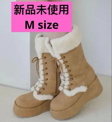 NICE CLAUP 마이너스 3킬로 레이스업 어그 부츠