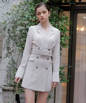 eimy istoire 도킹 자켓 미니 원피스