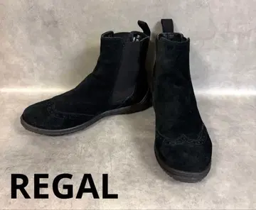 REGAL 리갈 스웨이드 사이드 고어 부츠 블랙