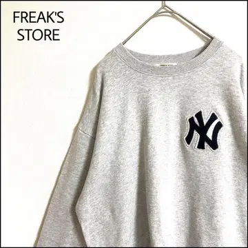 FREAK'S STORE 맨투맨 그레이 오버 사이즈 MLB