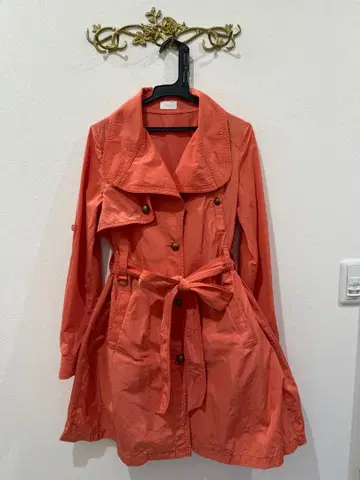 트렌치코트 L 사이즈 오렌지