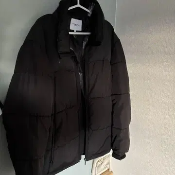 STONE HEAD 블랙 다운 자켓 XL