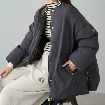 [ WEB 한정판 ] 프렌치 덕 다운 사이드 지퍼 자켓