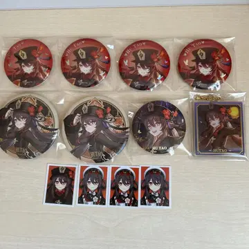 원신 호두 캔뱃지 아크릴 키링 증명사진