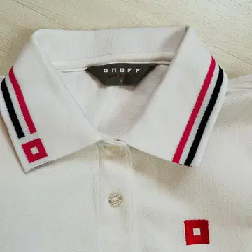 ONOFF 긴팔 피케 셔츠 화이트