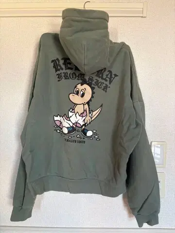 RETURN FROM 90'S 후드티 올리브 그린