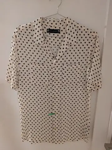 ALLSAINTS 하트 무늬 반팔 셔츠 S 로카빌리