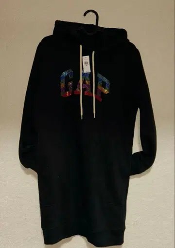 [ 미사용 새상품 ] GAP 아치 로고 후드티 원피스 스터드 타입