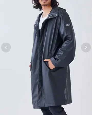 새상품급 에이글 방수 후디드 자켓 롱 블랙 M