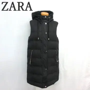 MY1689 ZARA 자라 롱 베스트 패딩 자켓 지퍼 XS