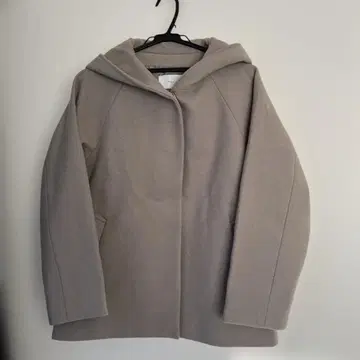 SHUCA 후드 부착 숏 기장 코트 그레이지 M 사이즈 미사용 새상품급