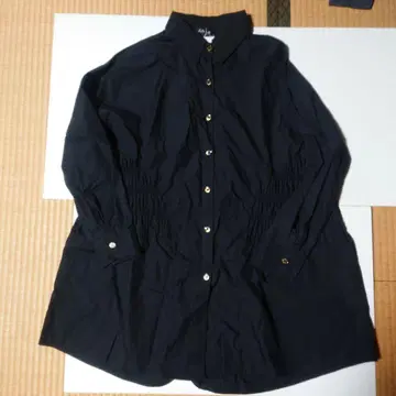 majajama 블랙 긴팔 셔츠 개더 포함