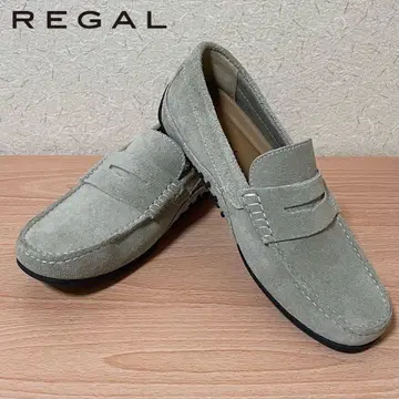 미사용 리갈 스웨이드 가죽 코인 로퍼 드라이빙 슈즈 가죽 신발