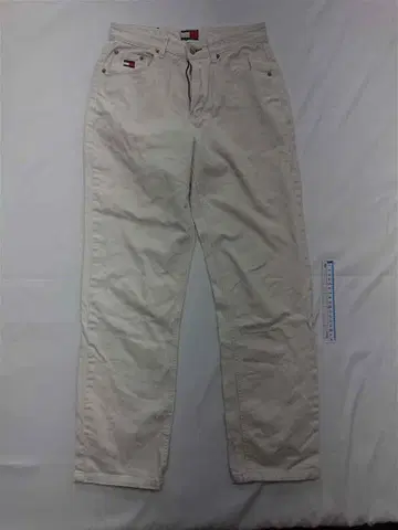 타미 TOMMY JEANS 화이트 스트레이트 데님 사이즈 S