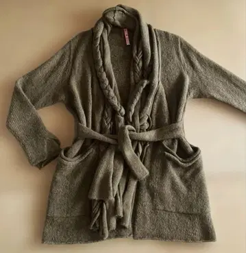 요건 레일 니트 가디건 긴팔