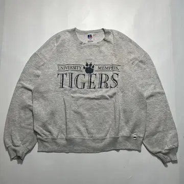 90s 러셀 USA 맨투맨 XL 칼리지 그레이 전면 V 2616