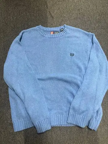 CHAPS 라이트 블루 크루넥 스웨터 XL