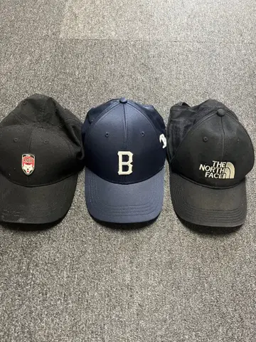 캡 3종 세트 (더 노스페이스, B, 기타)