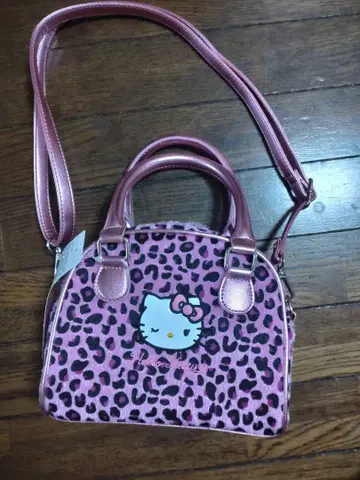아베일 키티 헬로키티 레오파드 무늬 백 숄더백