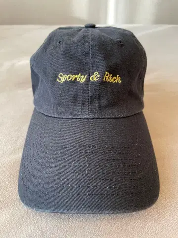Sporty & Rich 야구 모자 블랙