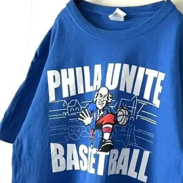 포트&컴퍼니 농구 T셔츠 L 블루 파랑 구제 의류