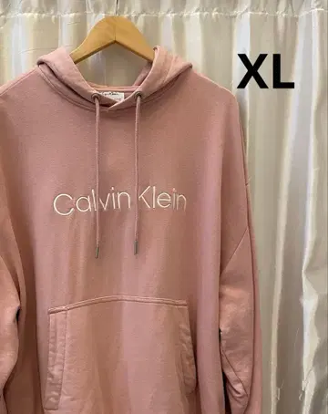 Calvin Klein 핑크 후드티 XL