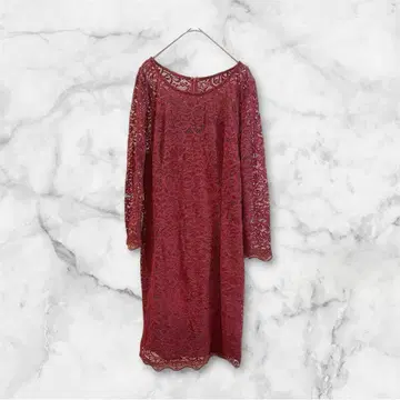 Piperlime 버건디 레이스 원피스 [ M ]