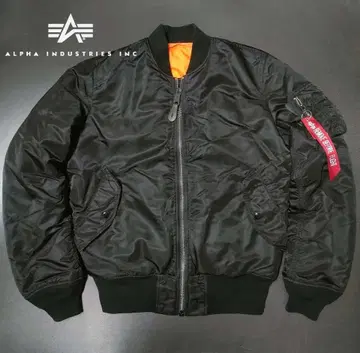 새상품급 ALPHA MA-1 블랙 M 플라이트 자켓 알파