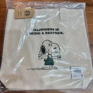 미개봉 새상품 스타벅스 PEANUTS 스누피 토트백