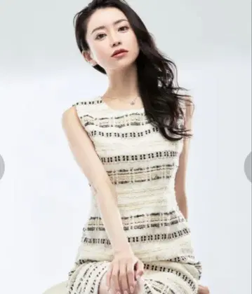 EmiriaWiz 마리아 켄트 트위드 슬리브리스 원피스