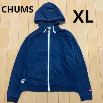 CHUMS 참스 지퍼 후드티 네이비 XL 사이즈