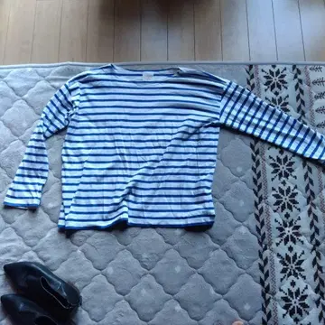 GRAMMATICO M 사이즈 스트라이프 긴팔T셔츠 얇은 소재