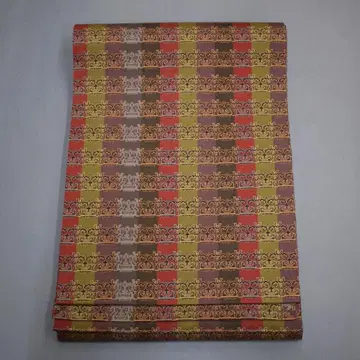 M1111-17 순수 실크 용촌 미술 직물 나고야 오비 사감 문 장반금