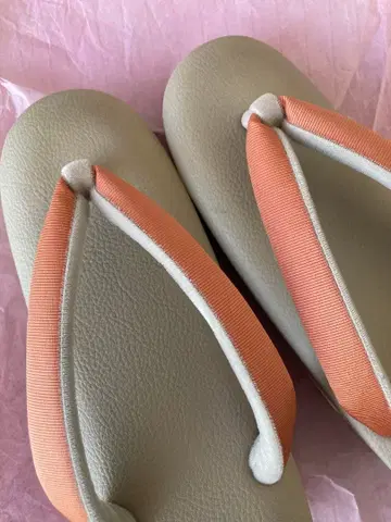 일본 의류용 조리 베이지 오렌지 착용하기 편한 새상품급